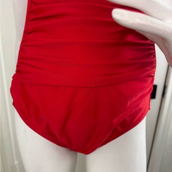 Smismivo Women's Size M Halter Slimming VintageRetroRuched Pushup 1pc Swimsuit. - Picture 5 of 11